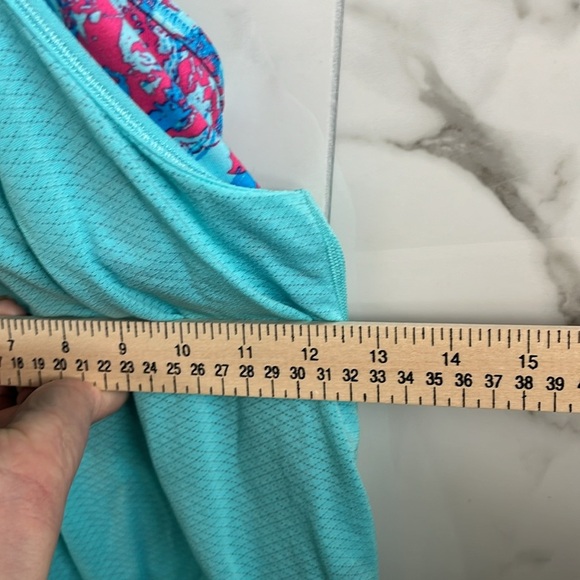 Turquoise Youth Athletic Work Out Tank Top - Picture 5 of 6